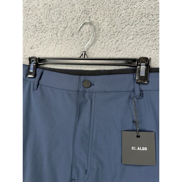 Algo Pants Mens 42 Navy Blue Chino Tech Performance UPF 40 Moisture Wicking NEW - Picture 10 of 13